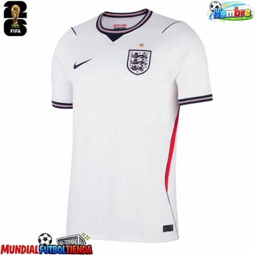 Camiseta Inglaterra Primera Equipación Replica Mundial 2026 mangas cortas